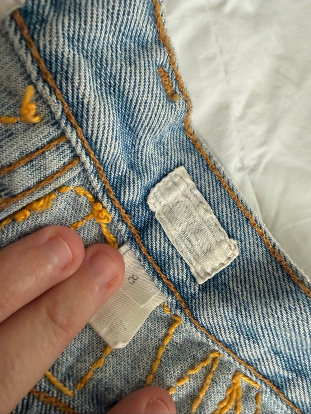 J. Crew Light Blue Denim Shorts with Daisy Embroidery - Picture 5 of 5